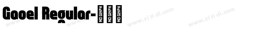 Gaoel Regular字体转换